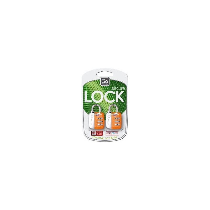 cadenas tsa code (x2) multicouleur
